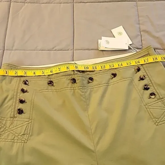Tory Burch nwt SAILOR PANT in light olive green. - Picture 11 of 16